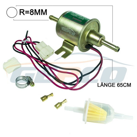 POMPA PALIWA UNIWERSALNA ELEKTRYCZNA 12V 0,6BAR