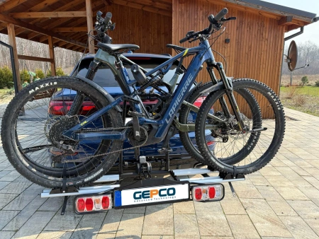 BAGAŻNIK ROWEROWY 2 ROWERY ELEKTRYCZNE PLATFORMA EBIKE