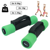 HANTLE PIANKOWE Z UCHWYTEM 2 x 1.5 KG FITNESS