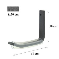 Wieszak uchwyt ścienny hak garażowy na 1 koło 10cm