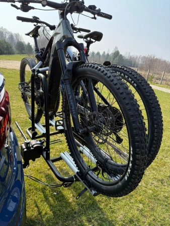 BAGAŻNIK ROWEROWY 2 ROWERY ELEKTRYCZNE PLATFORMA EBIKE