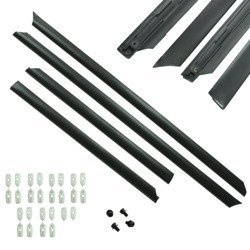 LISTWA LISTWY DRZWI DOLNE DÓŁ AUDI A4 B5 + SPINKI