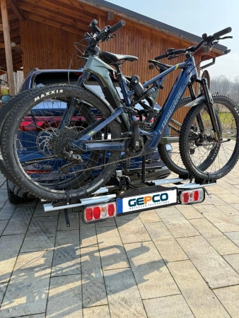 BAGAŻNIK ROWEROWY 2 ROWERY ELEKTRYCZNE PLATFORMA EBIKE