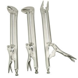 DŁUGIE SZCZYPCE ZACISKOWE 45° 90° ZESTAW 3 SZTUK