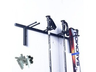 Wieszak uchwyt ścienny garażowy na 4 pary nart