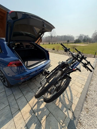 BAGAŻNIK ROWEROWY 2 ROWERY ELEKTRYCZNE PLATFORMA EBIKE